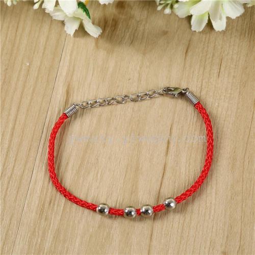 Handmade Red Rope Woven Lucky Bracelet Wholesale Male and Female Couple Student