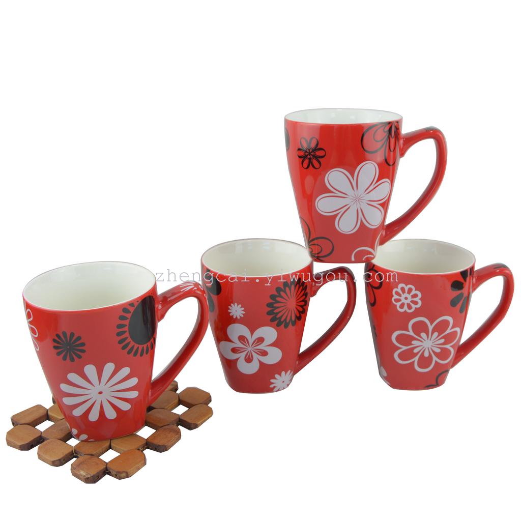 色釉陶瓷杯 陶瓷广告杯 库存杯子 水杯