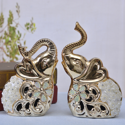 jinbao ceramic elephant crafts home decorations and accessories living room study furnishings wedding gifts