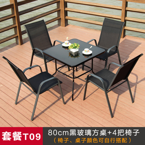 outdoor tables and chairs starbucks iron outdoor coffee shop leisure balcony three or five-piece set