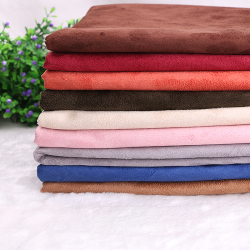 A Variety of Colors and Styles Are Available. Warp Knitting Suede Fabric Imitation Leather Knitted Fabric