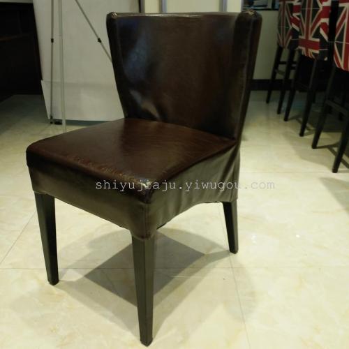 Nanjing Hotel Dining Table Leisure Dining Chair Hotel Breakfast Chair Coffee Shop U-Shaped Wooden Chair