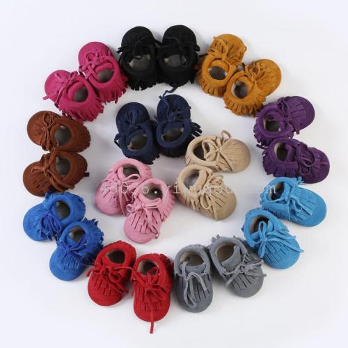 New Cotton-Padded Double-Layer High-Top Tied Anti-Slip Baby Toddler Boots Baby Shoes Boots