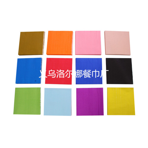 Printed Napkin Tissue Colored Napkin Placemat Disposable Napkin Household Paper Customized