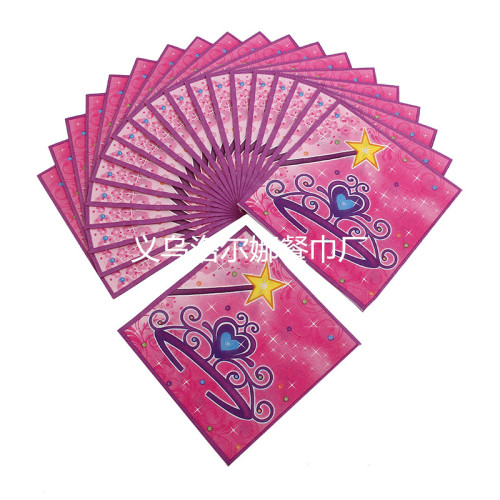 Printed Napkin Tissue Colored Napkin Placemat Disposable Napkin Household Paper Customized