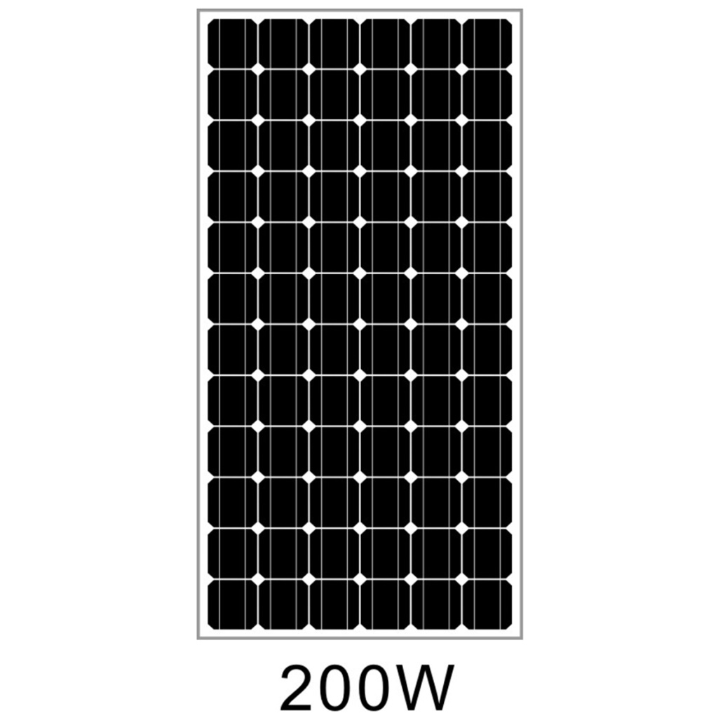 200w 太阳能板 光伏板 电池板 太阳能组件 单晶板