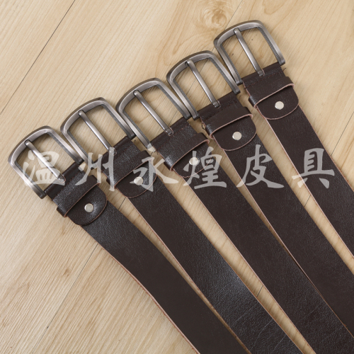 4.0 Single Layer Spot Cut genuine Leather Alloy Japanese Buckle Pin Buckle Business Casual Belt Belt Belt