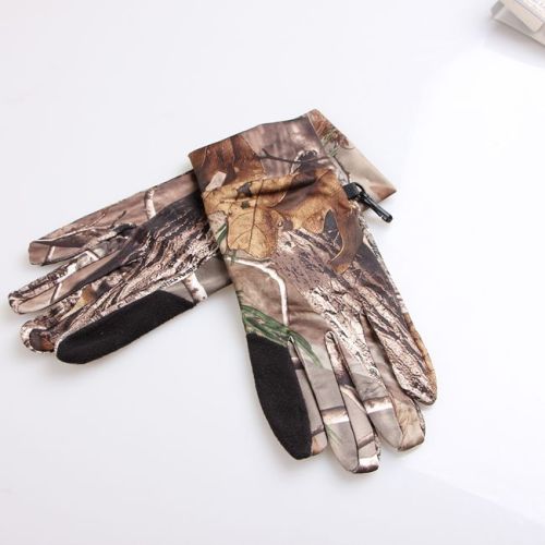 Thin Bionic Camouflage Fishing Gloves Waterproof Non-Slip Outdoor Gloves New