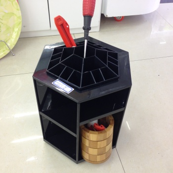 360度旋转多功能化妆品组装收纳盒 收纳架_ 金