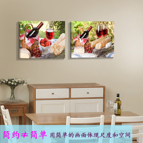 european gallery decorative painting european gallery craft restaurant dining table background wall hanging fruit frameless ice crystal painting