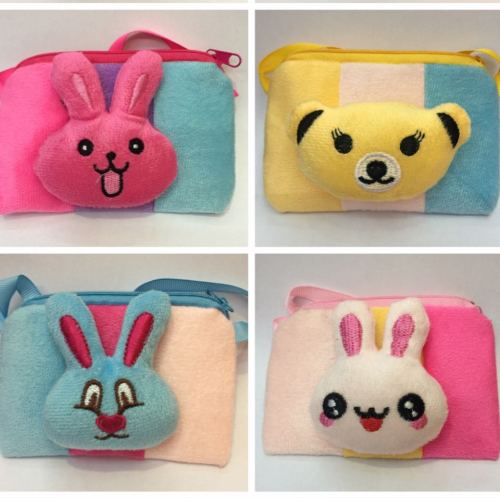 plush coin purse cartoon bag animal head wallet gift wallet
