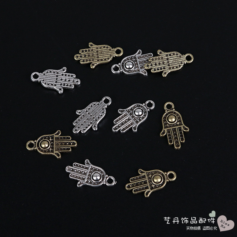 金属合金朋克时尚手造型吊坠饰品配件饰品