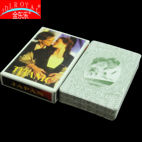Titanic Pattern Poker Foreign Trade Poker Factory Direct Sales Jin Dongle