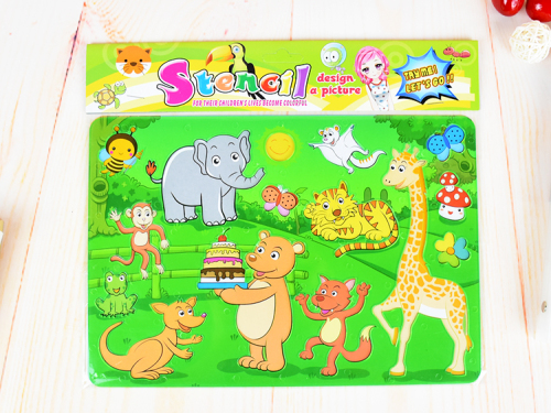 children‘s puzzle diy painting template drawing template ruler graphic template