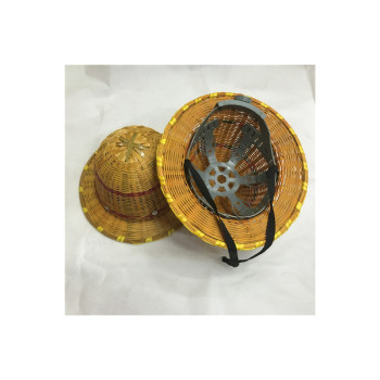 夏季安全帽 工地施工透气劳保安全头盔 手工竹