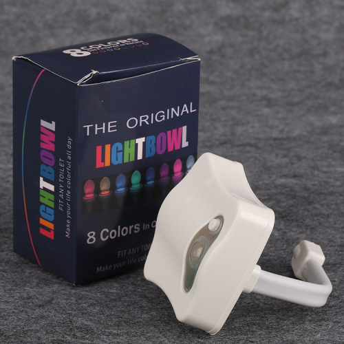 8-Color Changing Toilet Lamp， hanging Human Body Induction Toilet Lamp