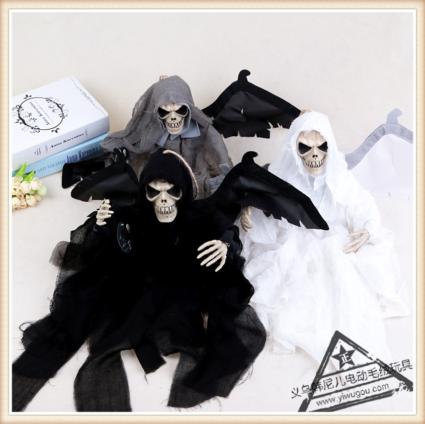 万圣节大型鬼节鬼屋酒吧KTV装饰恐怖吊鬼骷髅