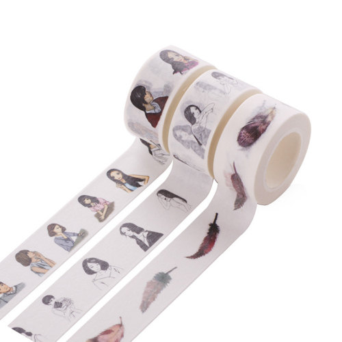 japan paper tape full roll cartoon character diy album diary journal decorative stickers