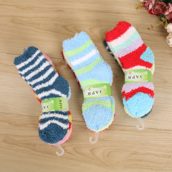 冬款时尚童袜儿童毛巾袜保暖睡眠袜子