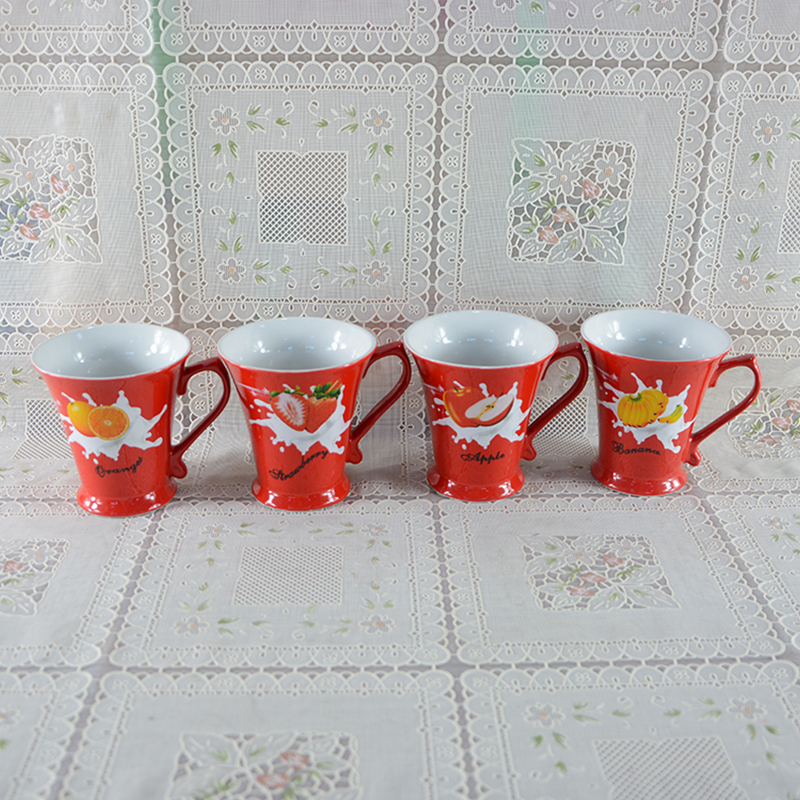日用水果图案陶瓷咖啡杯