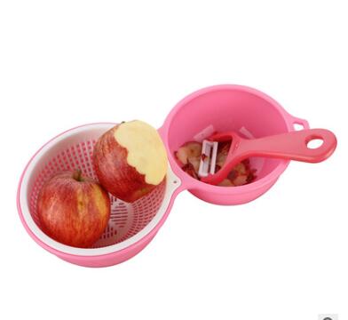 Kitchen dual-purpose vegetable washing basket, household fruit basin, Xinyi Amazon bestseller, in stock pic 3
