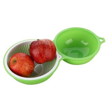 Kitchen dual-purpose vegetable washing basket, household fruit basin, Xinyi Amazon bestseller, in stock pic 1