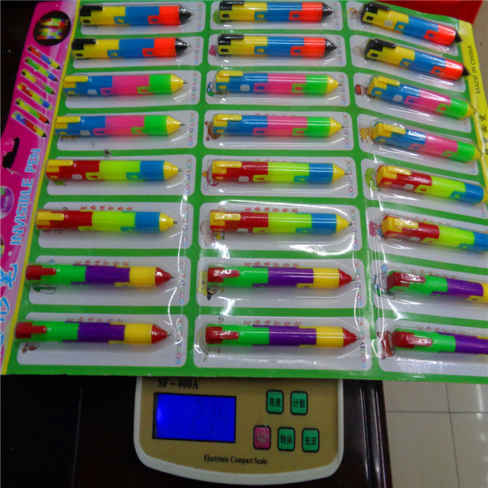 儿童玩具变形验钞隐形笔 赠送礼品LED灯笔 发光隐形写字笔厂直销详情3