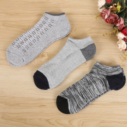 popular men‘s boat socks cotton socks factory direct stock semi-brushed socks terry socks foreign trade socks