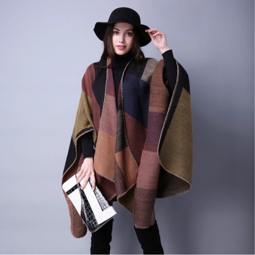 shawl european and american new wool shawl women‘s spring and autumn winter fashion scarf knitted warm cardigan