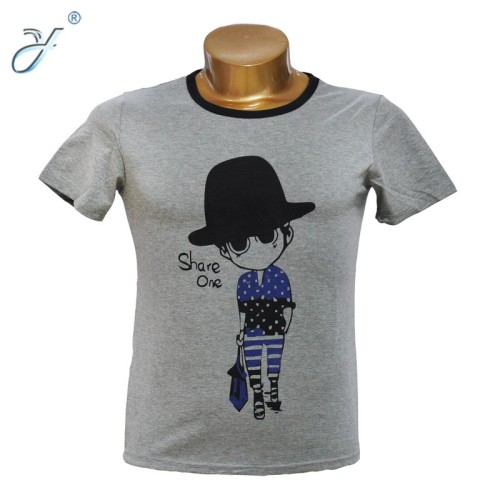 factory gift advertising shirt casual t-shirt solid color printed casual t-shirt