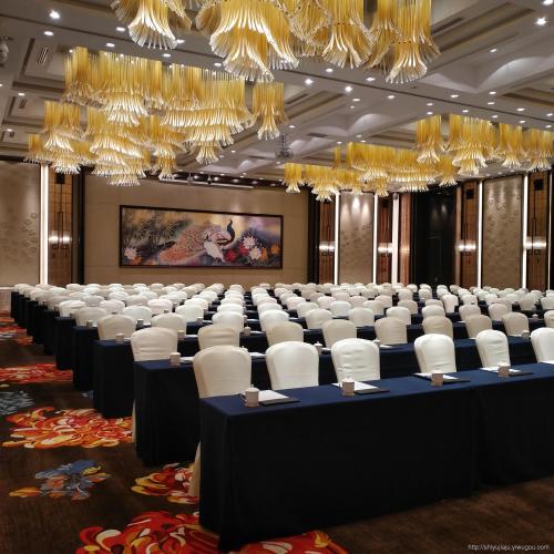 hangzhou five-star hotel banquet chair foreign trade wedding conference aluminum alloy chair banquet center banquet table and chair customized