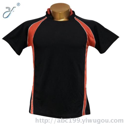 manufacturers gift advertising shirt contrast color casual mesh quick-drying wicking mesh style for sports t-shirt