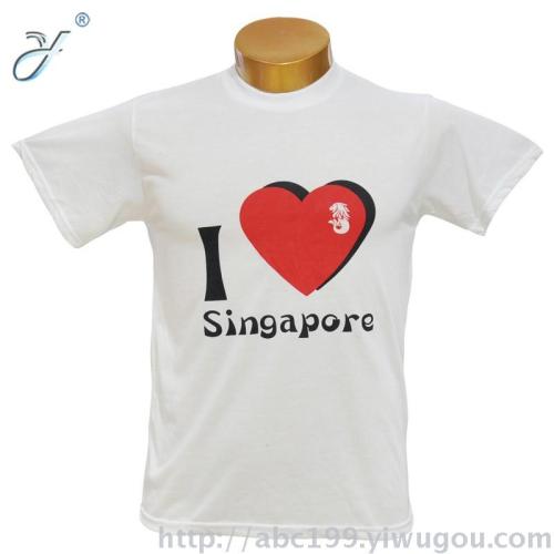 Factory Gift Advertising Shirt Casual Screen Printing T-shirt Singapore T-shirt