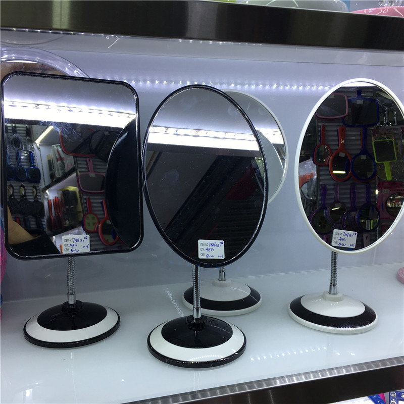 批发定做高档家用台式化妆镜 欧式镜 360度旋转