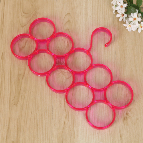 fashion thickened plastic creative 10 ring scarf scarf tie four-claw hook circle hanger