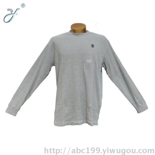 factory gift advertising shirt casual waffle long sleeve men‘s bottoming clothes warm clothes