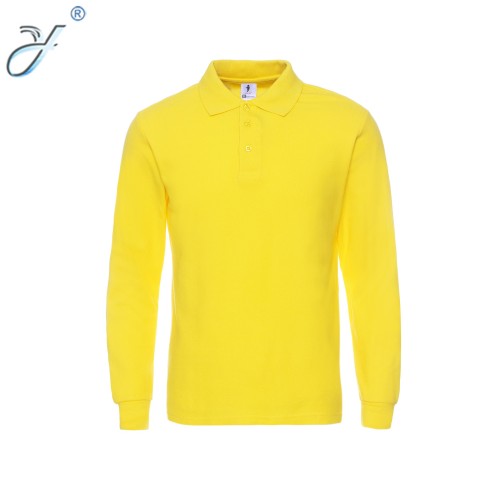factory wholesale customized color activity leisure autumn long sleeve polo shirt