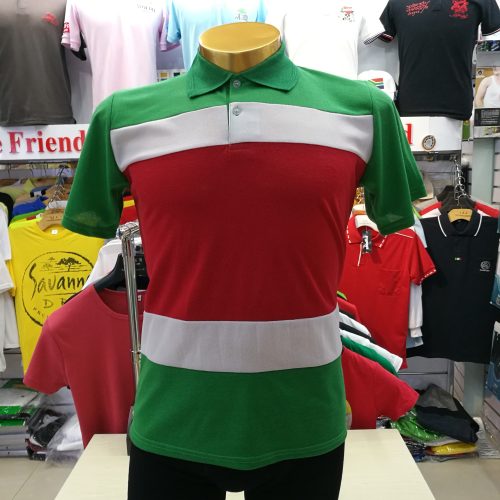 factory wholesale customized leisure sports flag stitching polo shirt