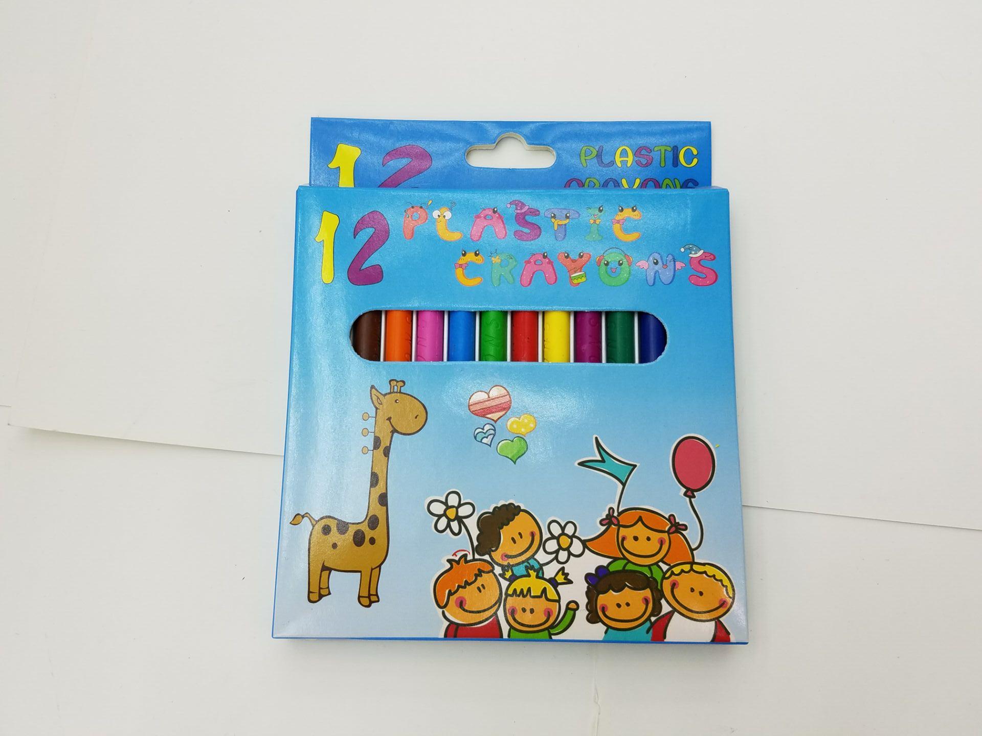 Supply Jumbo crayon of 1.4cm thick in 6 colors, 12 colors and 24 colors.