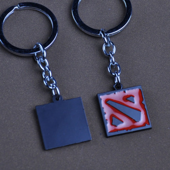新款网游周边批发DOTA2标志钥匙扣刀塔2外贸