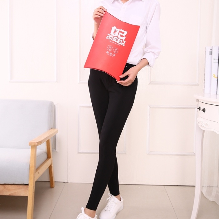 2017春款爆款小黑裤任意剪提臀随变裤四面弹