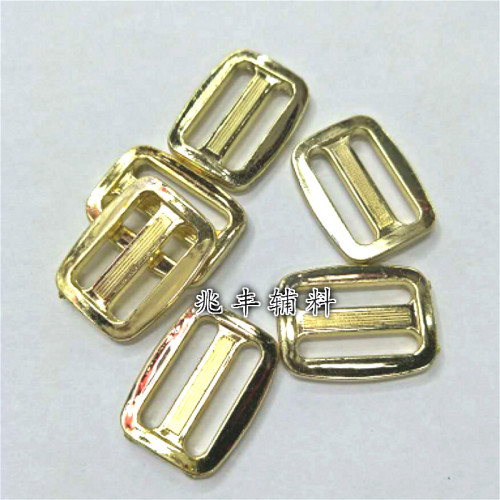 Plastic Electroplating Three-Gear Buckle Japanese Buckle Luggage Button Shoes and Clothing Accessories