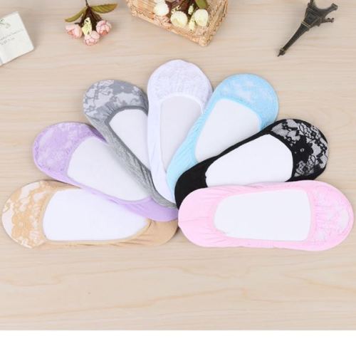 women‘s shallow mouth invisible socks half lace women‘s invisible socks