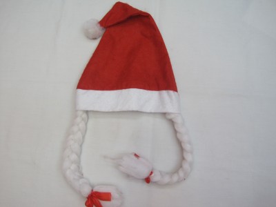 A Christmas girl hat with a baby hat.