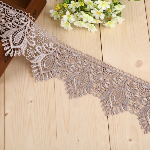 Hualing Lace Light Coffee Color Exquisite Woven Hollow Lace Clothing Accessories