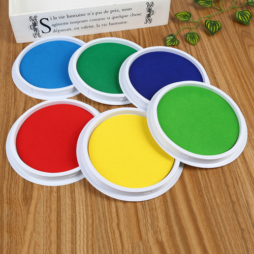 kindergarten finger palm paint color inkpad stamp pad large palm paint stamp pad non-toxic washable