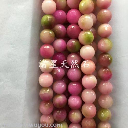 Natural Stone Jewelry， Tigereye， Pink Crystal， Agate Crystal Prayer Beads Necklace Ornament