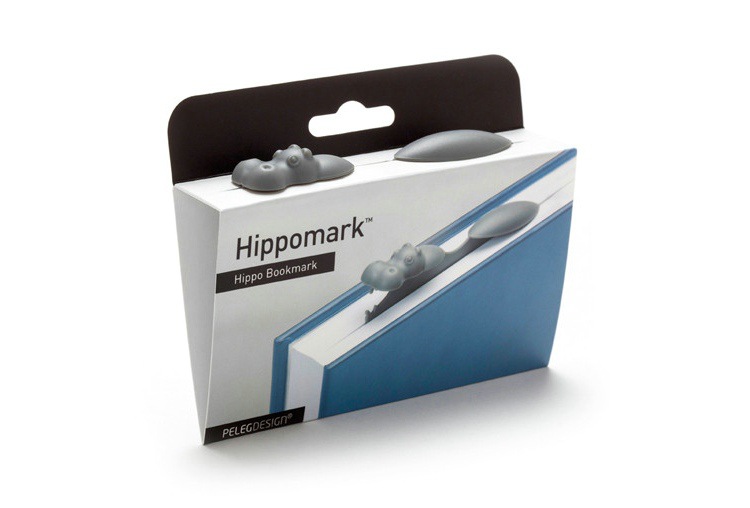 创意河马造型塑胶书签动物书签礼品趣味书夹层礼品书签加工定制