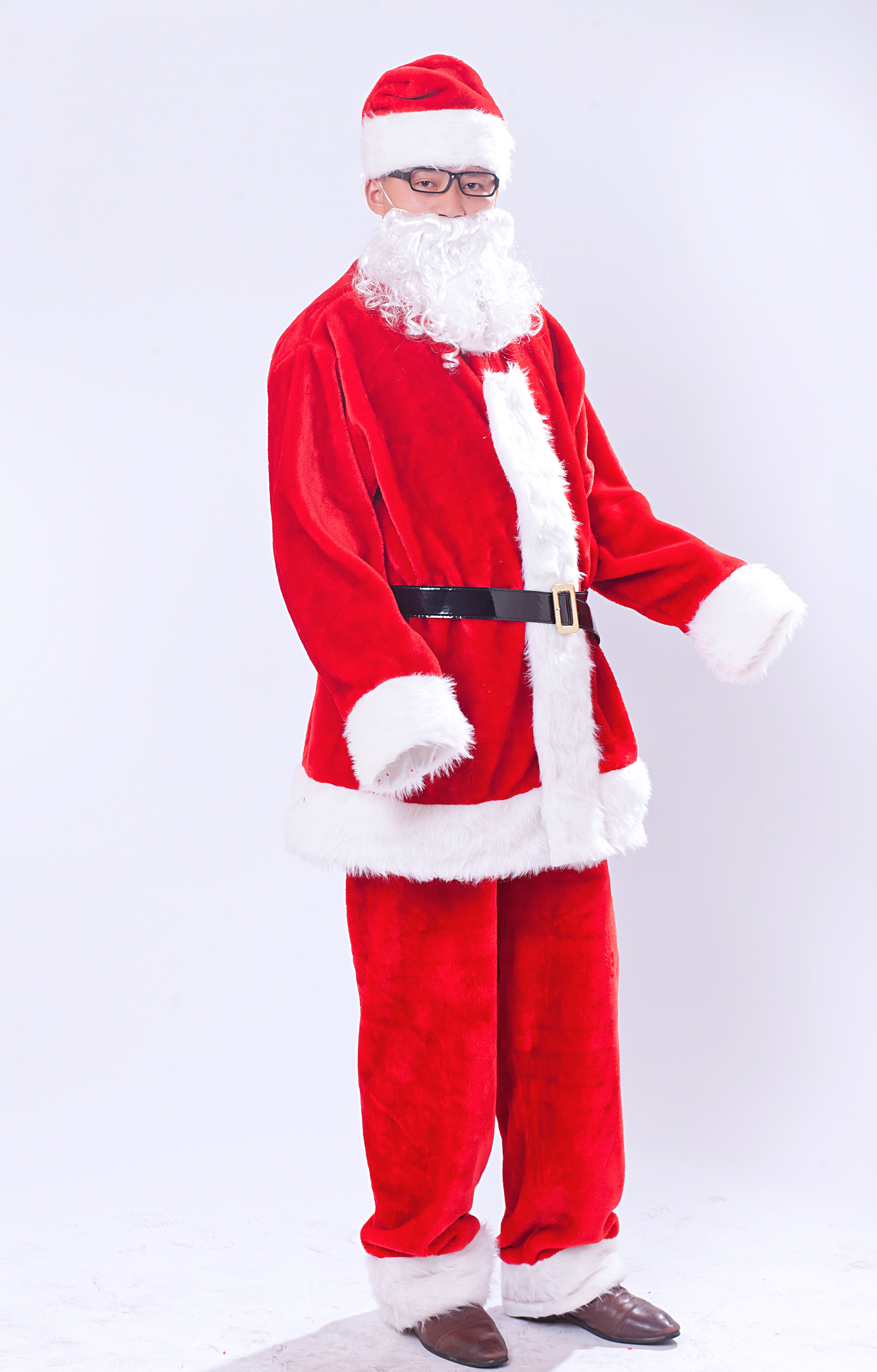 豪华圣诞老人服装 圣诞套装 圣诞节服装_义乌