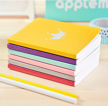 韩国文具批发 小清新糖果色 炫彩皇冠单词本 英